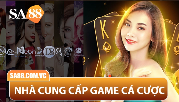 SA88 hợp tác cùng các nhà cung cấp game uy tín