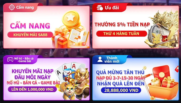 Tổng hợp khuyến mãi SA88